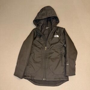 The North Face Kids DryVent Insulated Ski Jacket Black Hooded Winter Coat size 5